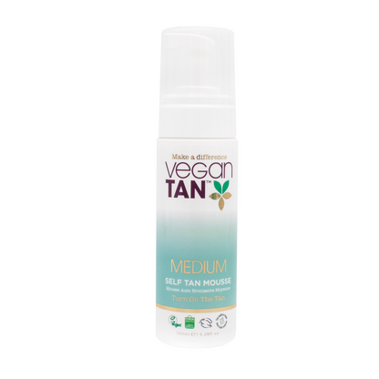 VEGANTAN SELF TAN MOUSSE 150ML MEDIUM