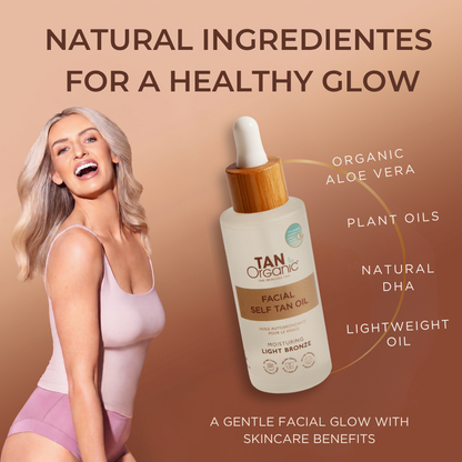 TanOrganic Facial Self-Tanning Oil - 50ml