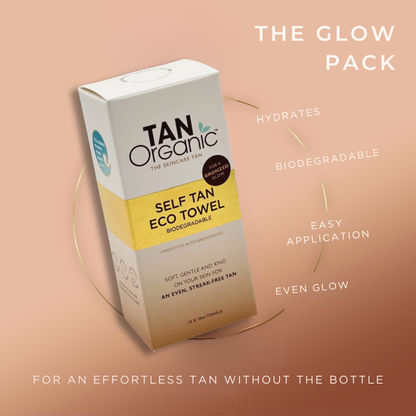 TanOrganic Self Tan Eco Towels 10 X 10ml (10 Pack)