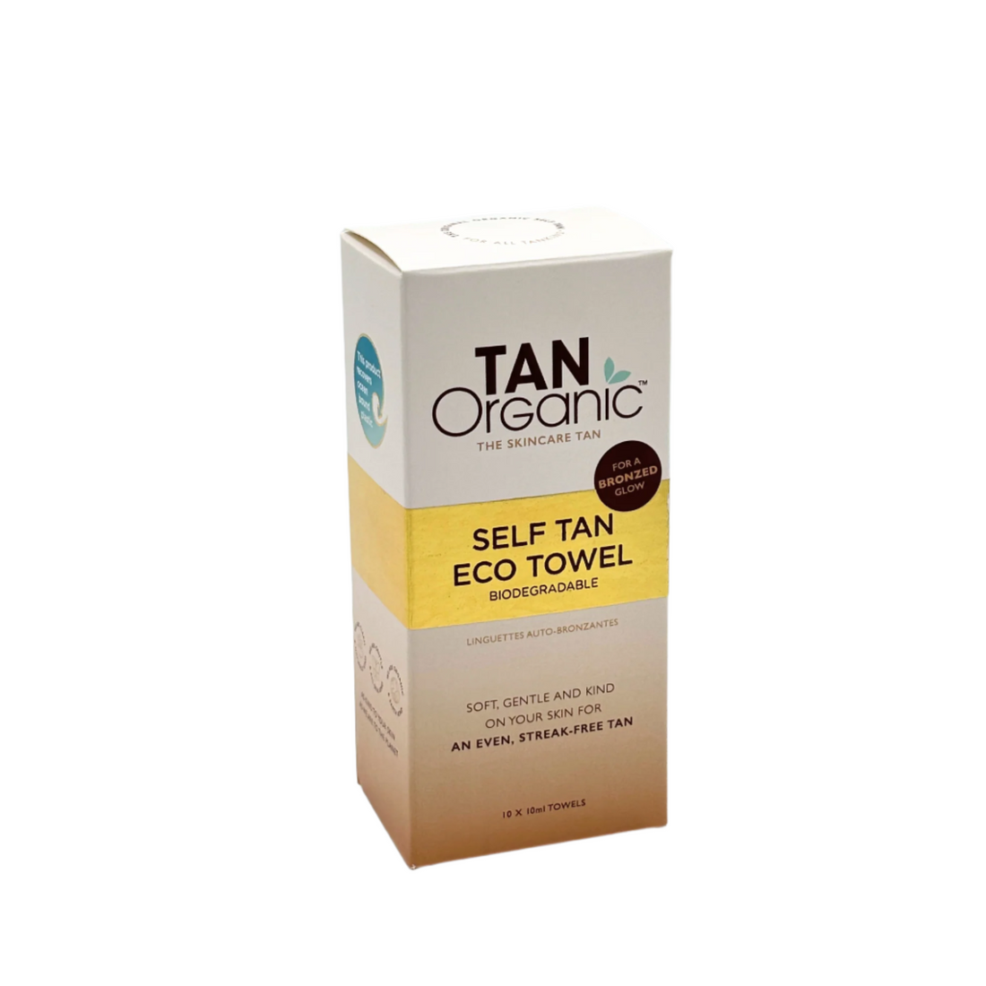 TanOrganic Self Tan Eco Towels 10 X 10ml (10 Pack)