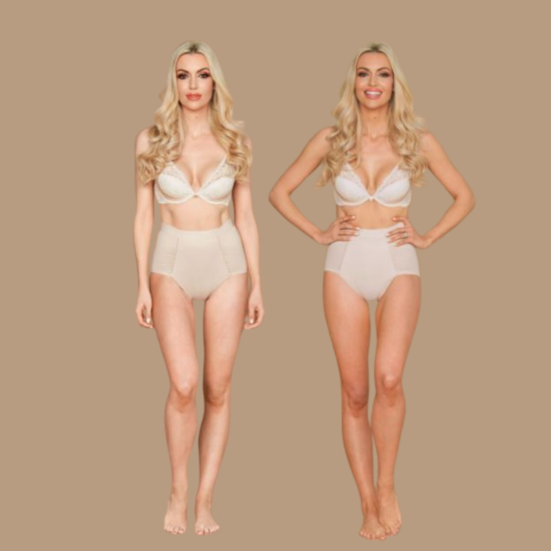 Befor &amp; After of TanOrganic tanning Mousse use