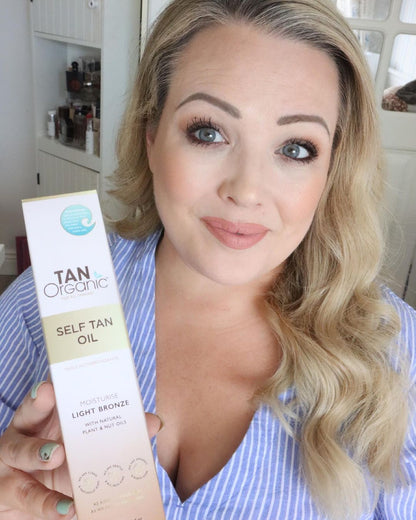 Light Bronze glow with tanning oil 